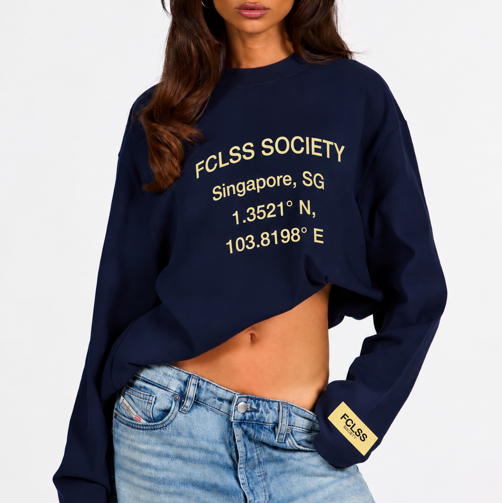 FCLSS Gardens By The Bay Longsleeve - Donkerblauw