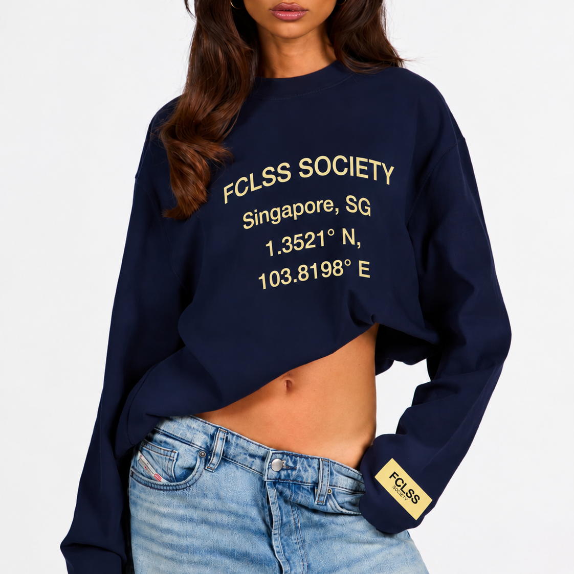 FCLSS Gardens By The Bay Longsleeve - Donkerblauw