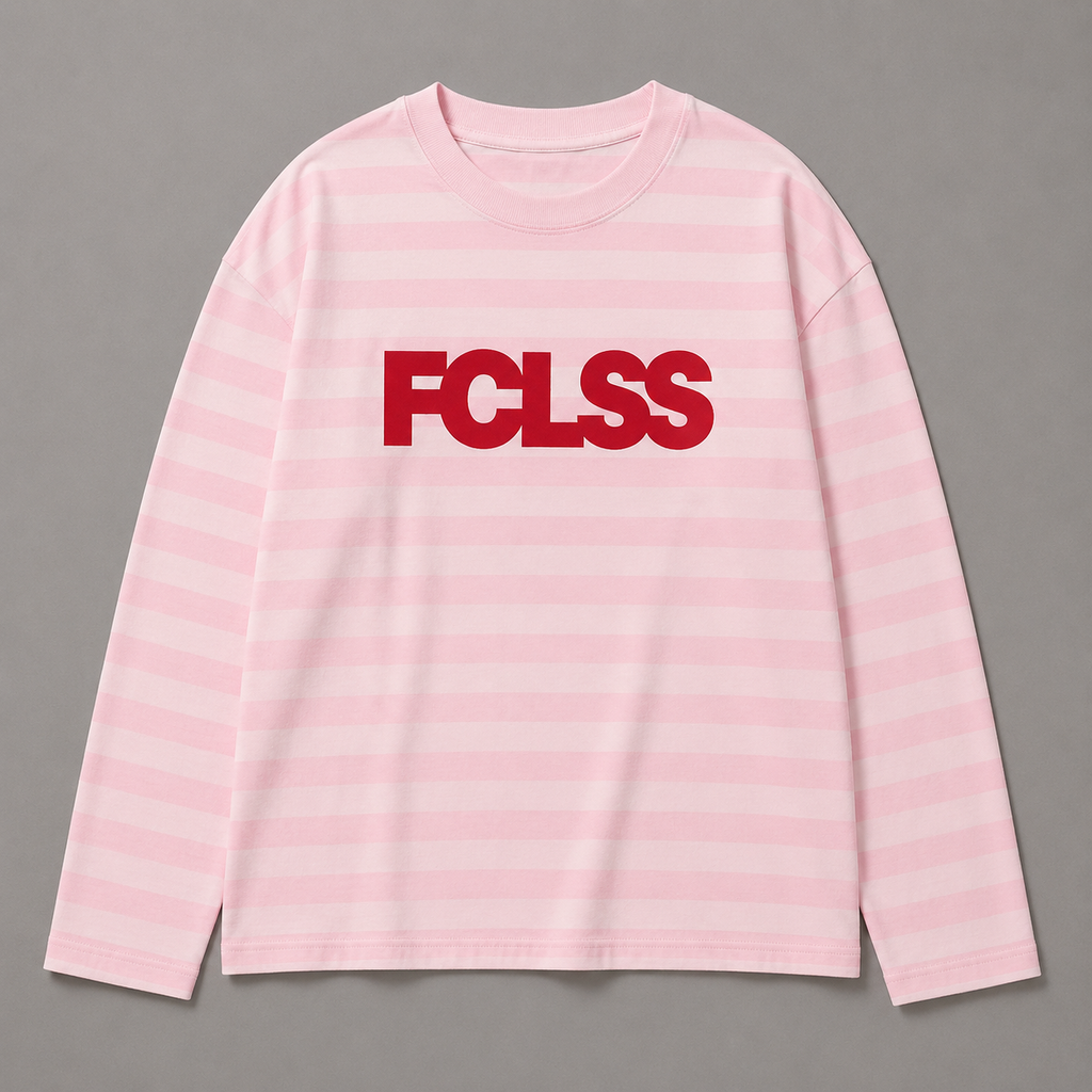 The Striped Longsleeve — Pink