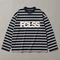 The Striped Longsleeve — Navy