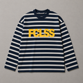 The Striped Longsleeve — Navy/Yellow