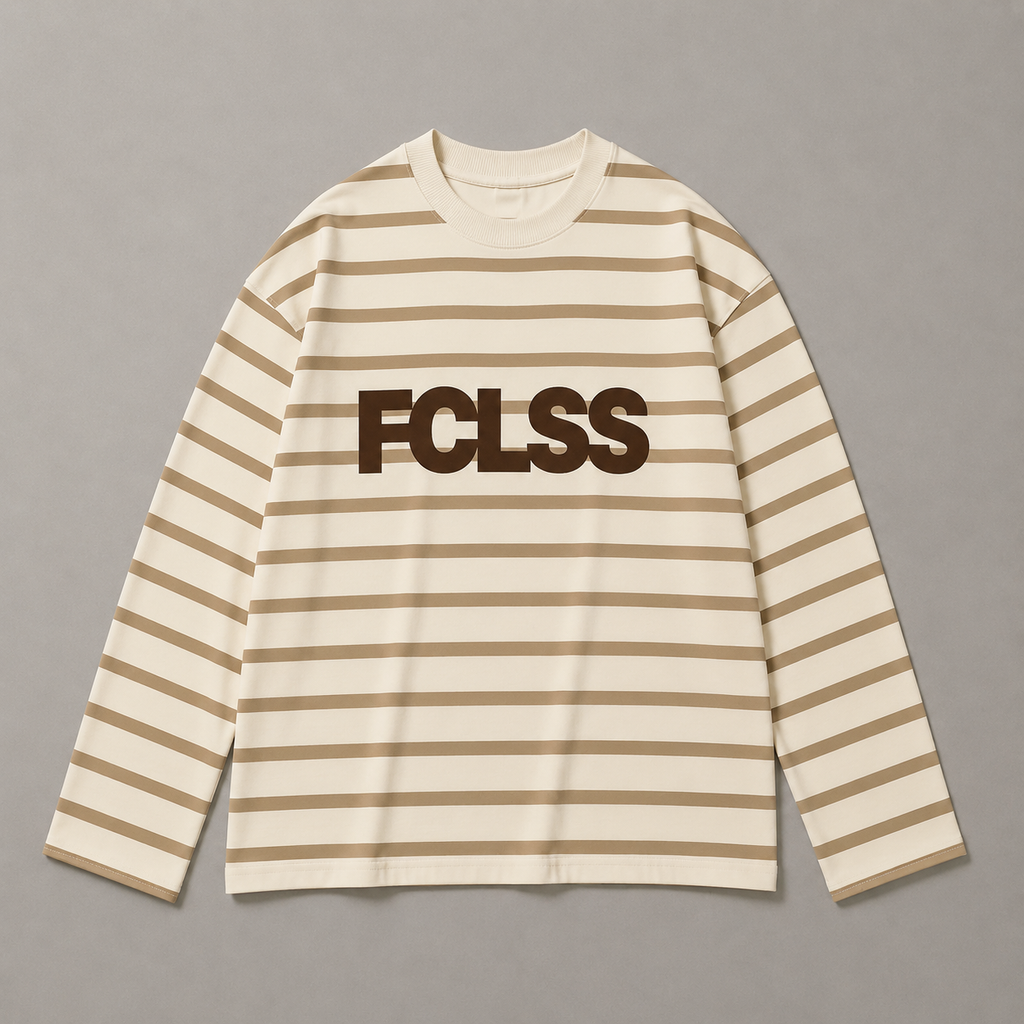 The Striped Longsleeve - Cream