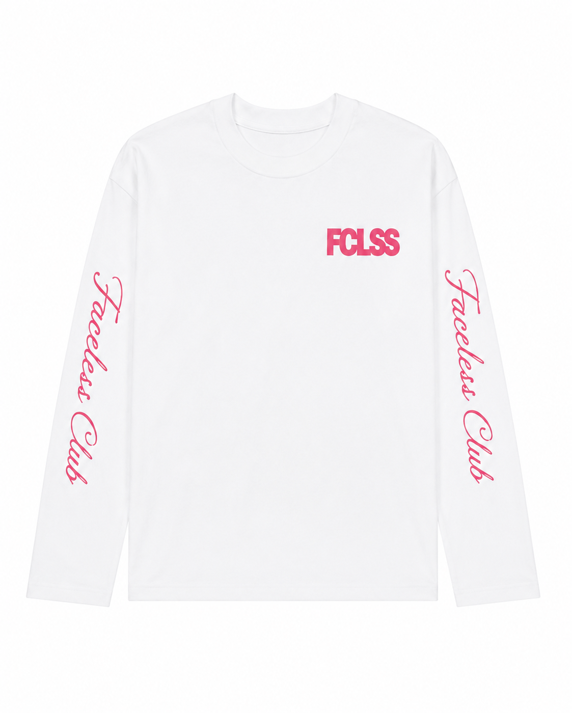 The Club Longsleeve - Wit/Roze