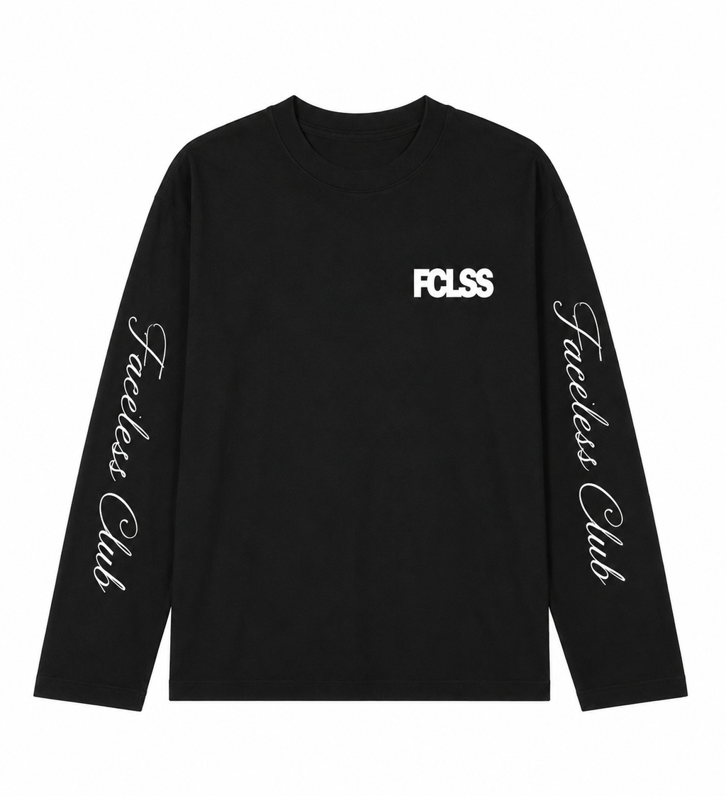 The Club Longsleeve - Zwart/Wit