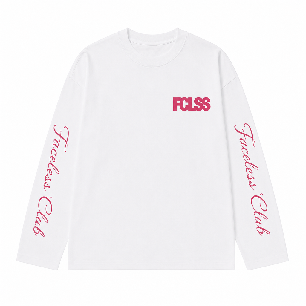 No Limits Longsleeve - Wit/Roze