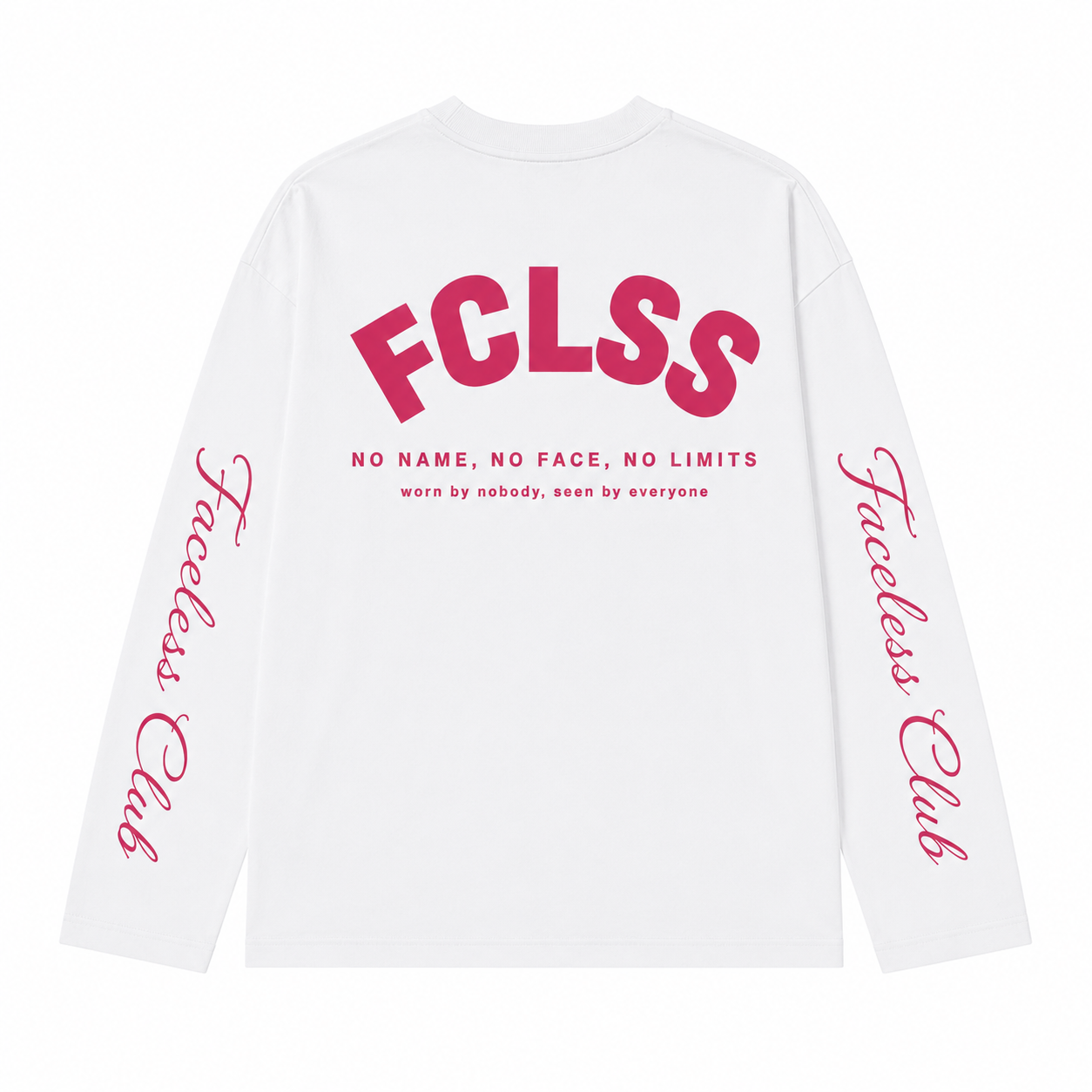 No Limits Longsleeve - Wit/Roze