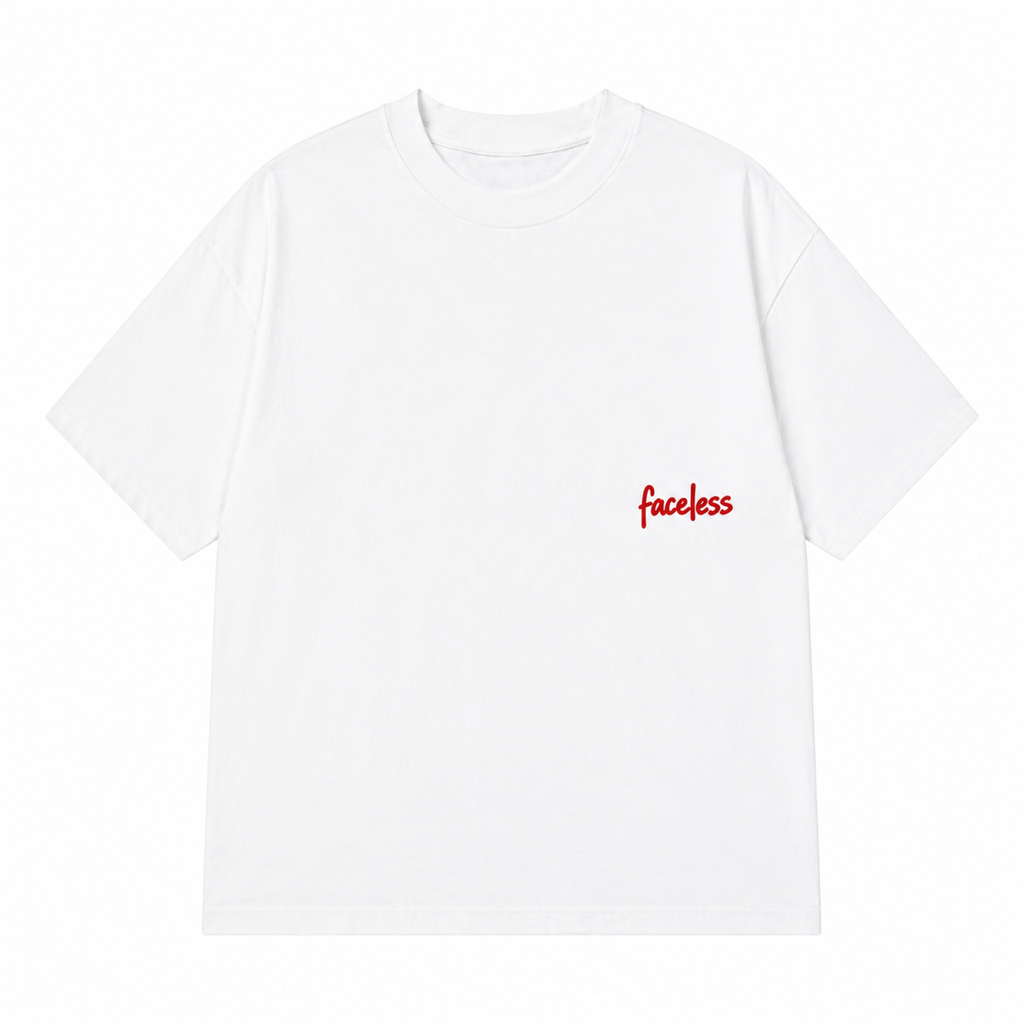 Faceless Tee - Rood