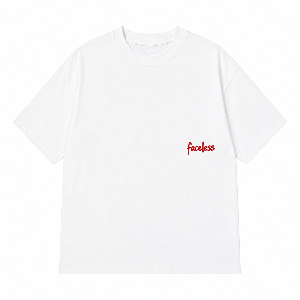 Faceless Tee - Rood