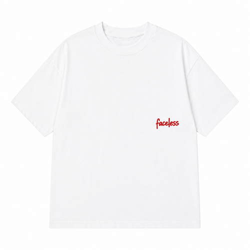 Faceless Tee - Rood