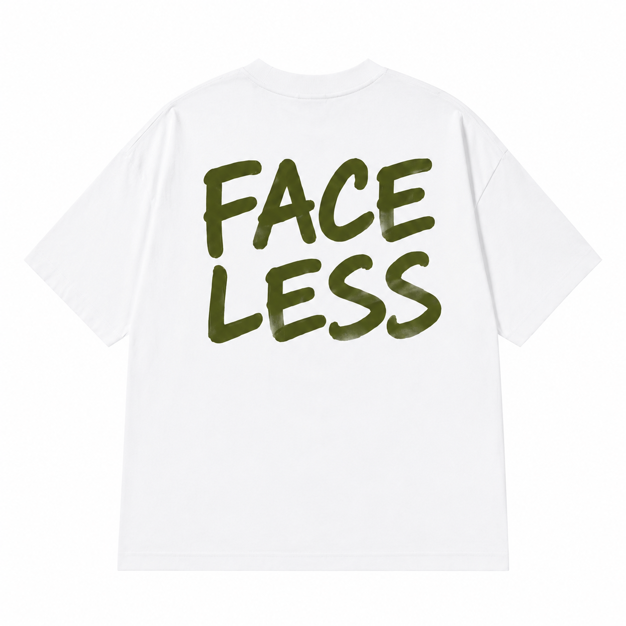 Faceless Tee - Donker Groen