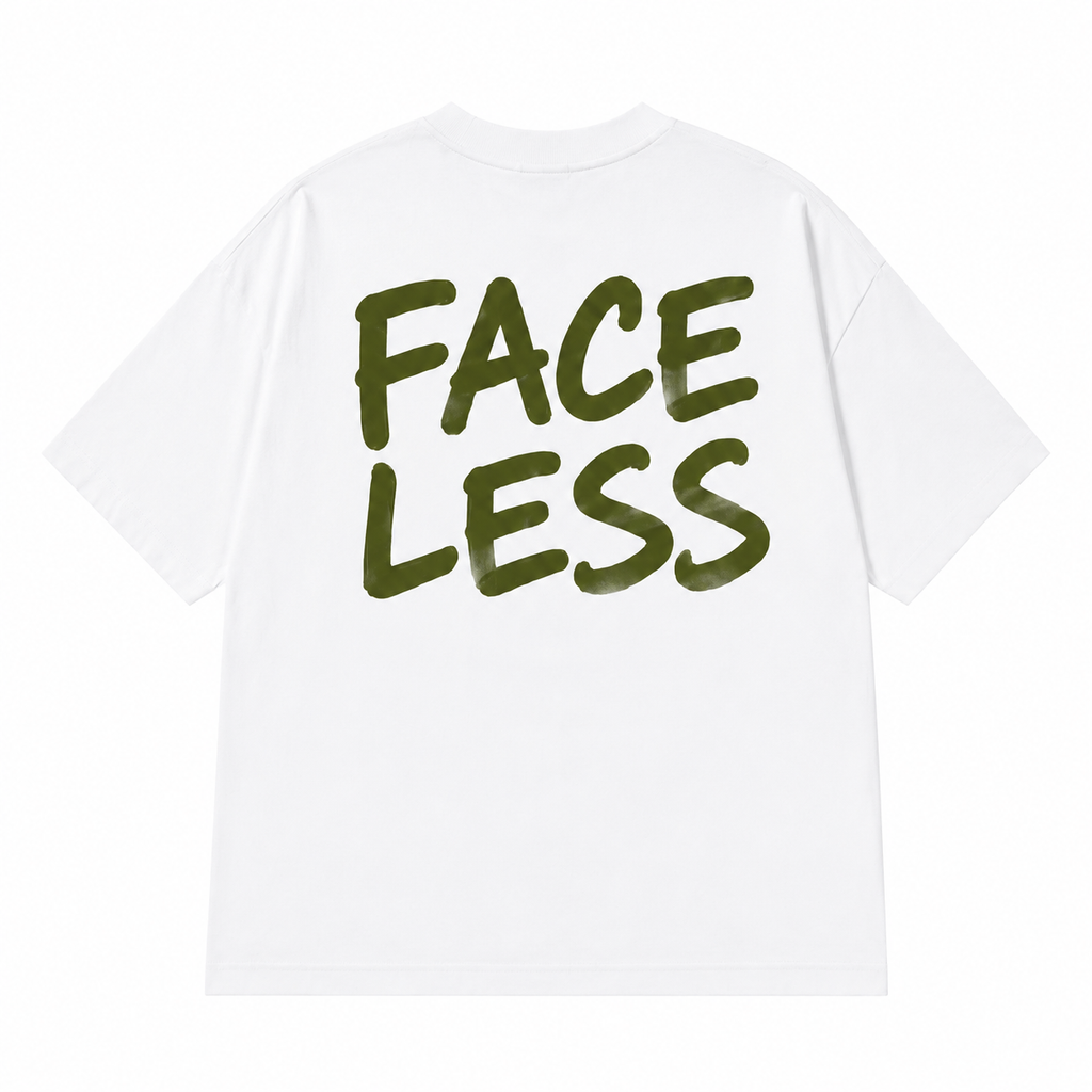 Faceless Tee - Donker Groen