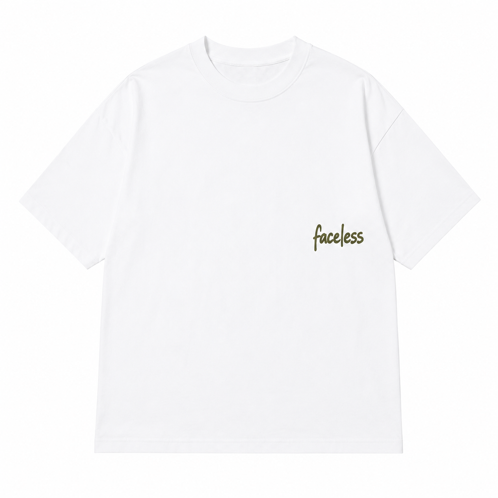 Faceless Tee - Donker Groen