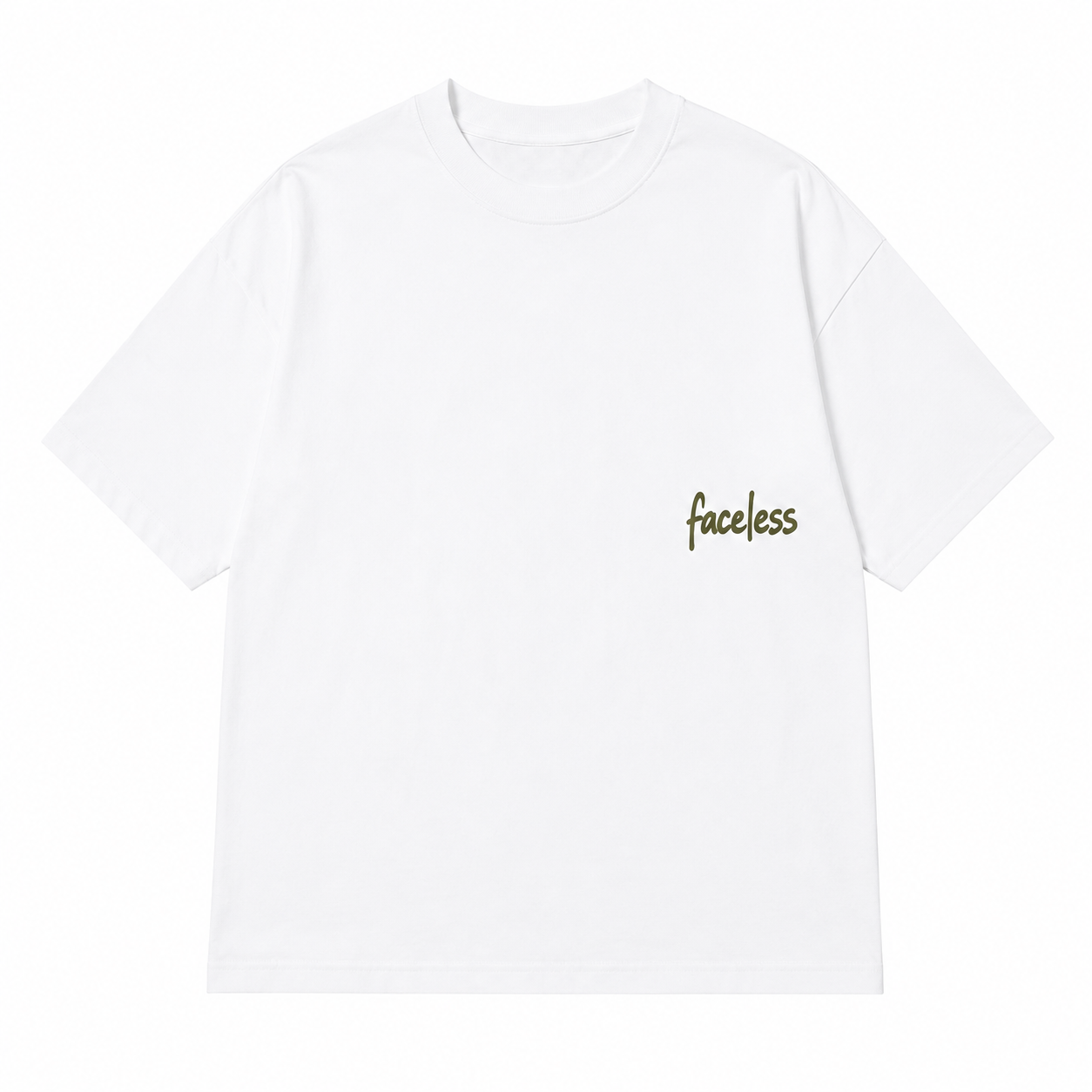 Faceless Tee - Donker Groen
