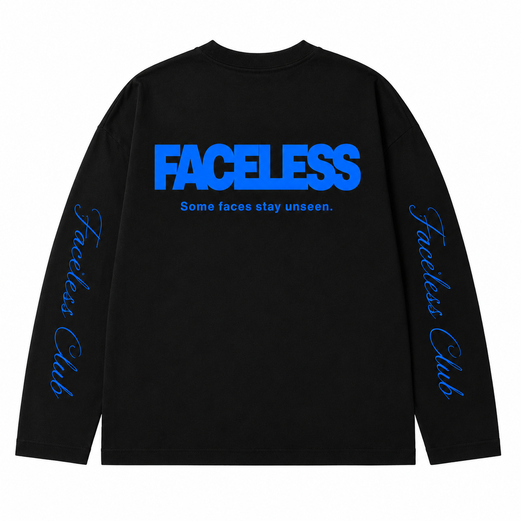 The Club Longsleeve - Zwart/Blauw