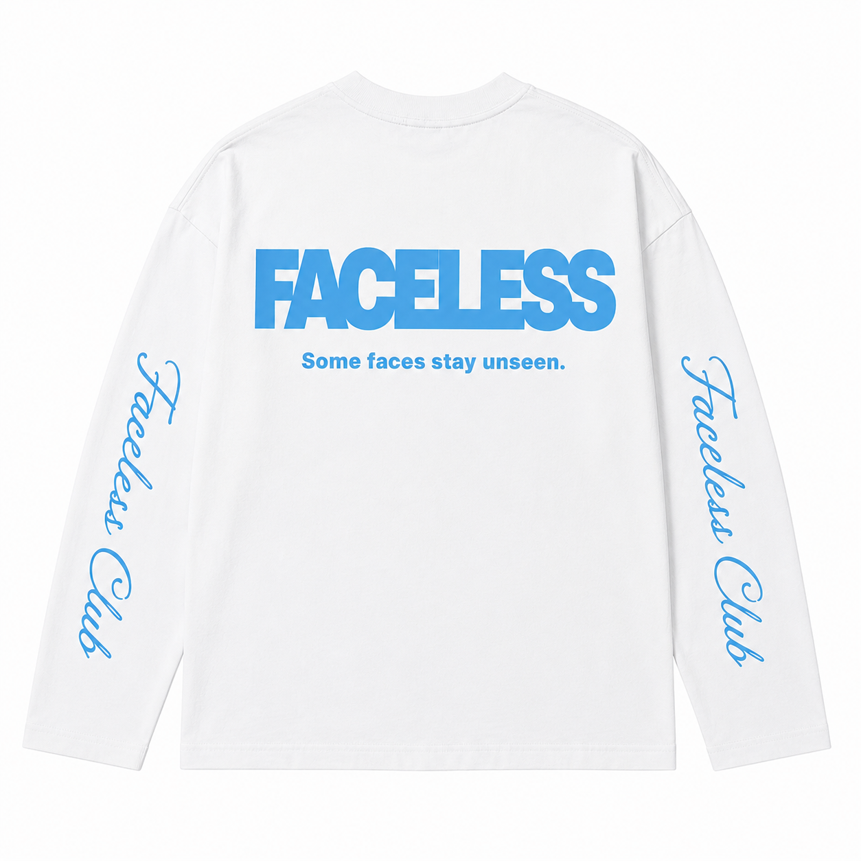 The Club Longsleeve - Wit/Blauw