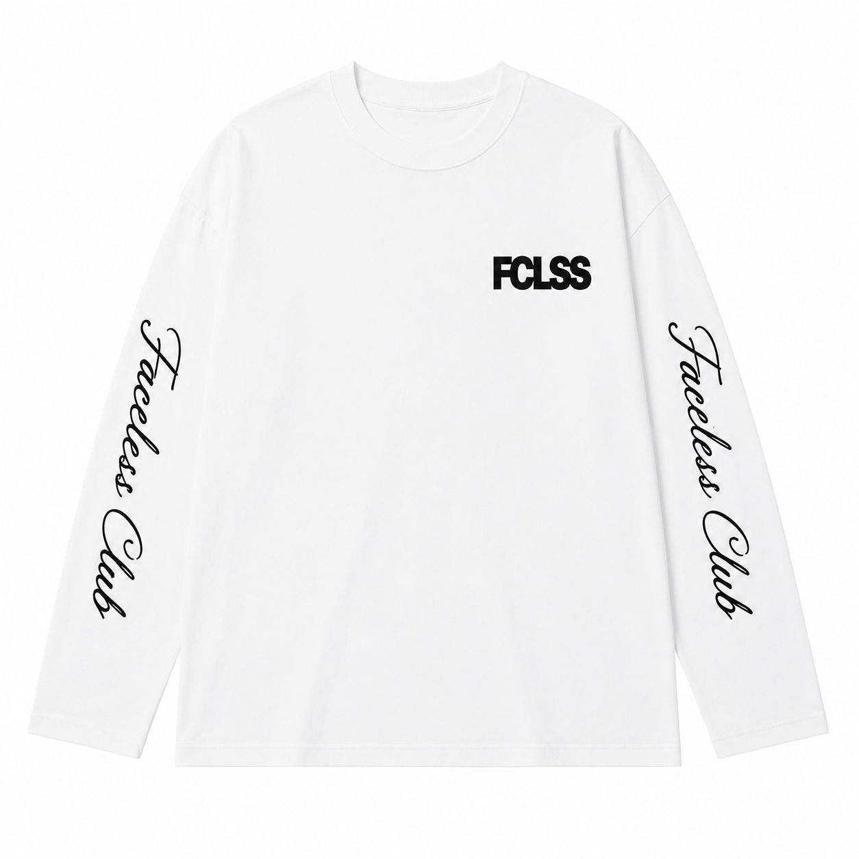 The Club Longsleeve - Wit/Zwart