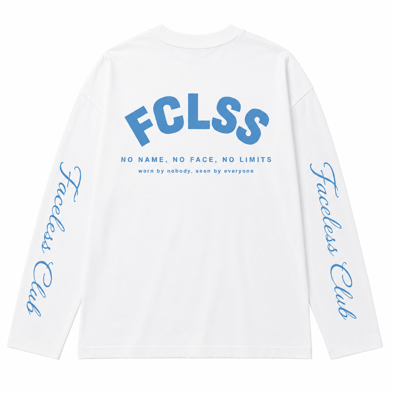 No Limits Longsleeve - Wit/Blauw