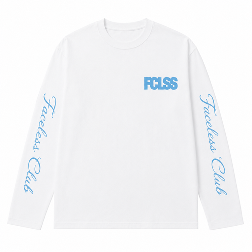 No Limits Longsleeve - Wit/Blauw