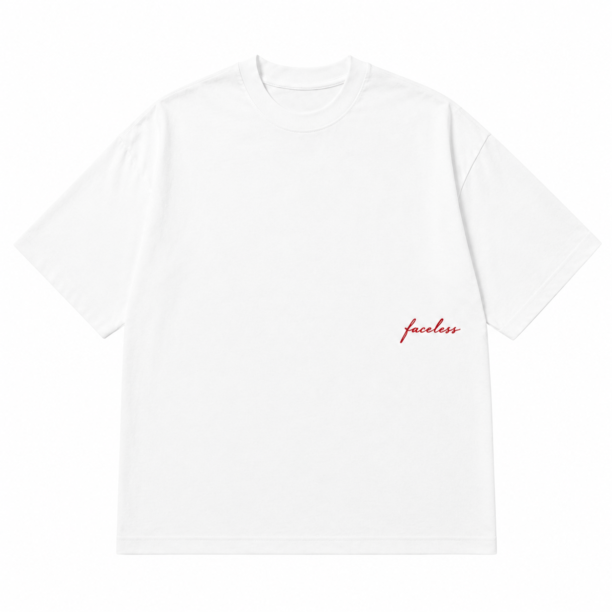 White Essentials Tee - Rood
