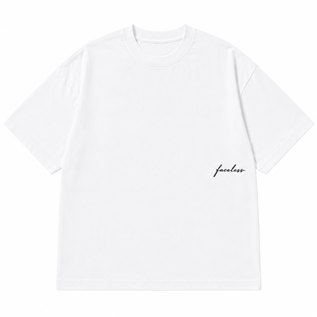 White Essentials Tee - Zwart