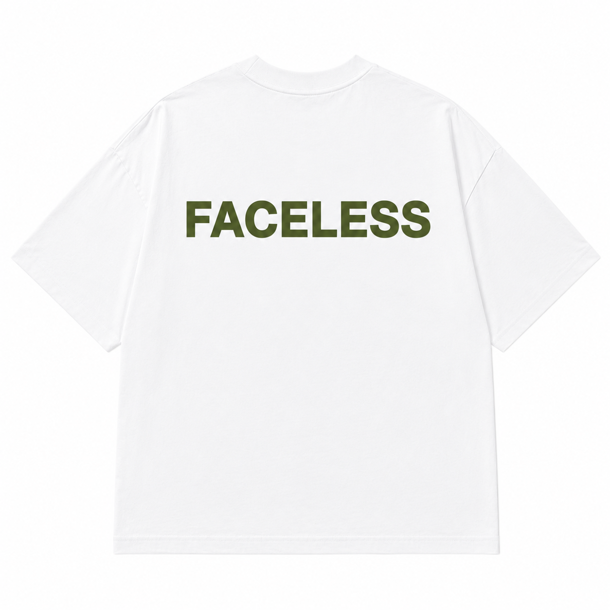 White Essentials Tee - Donker Groen