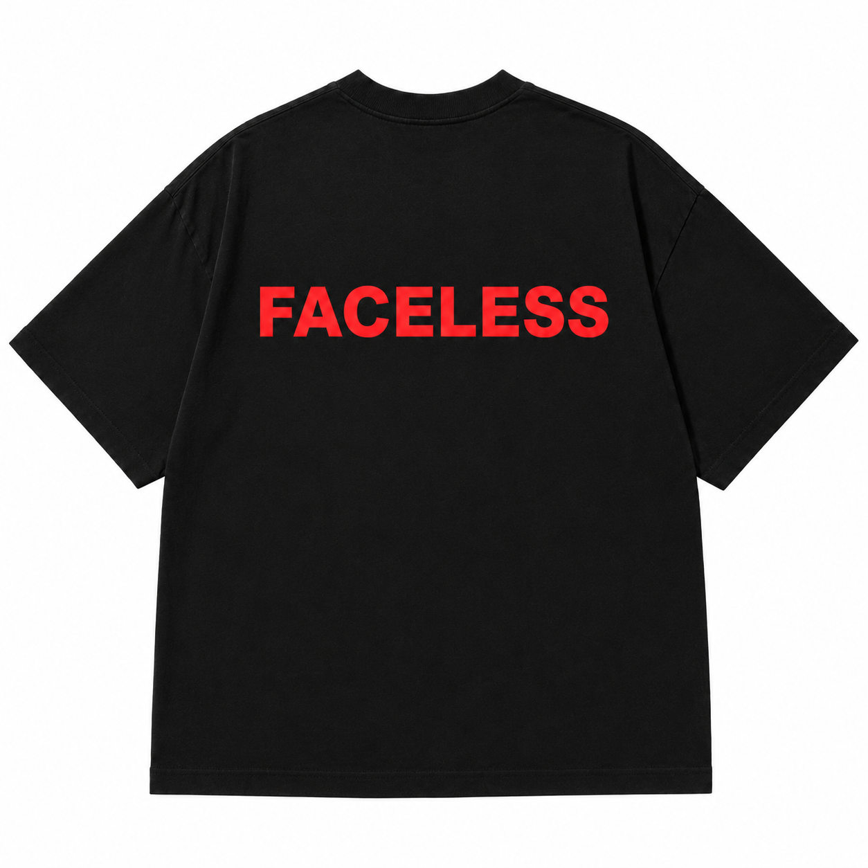 Black Essentials Tee - Rood