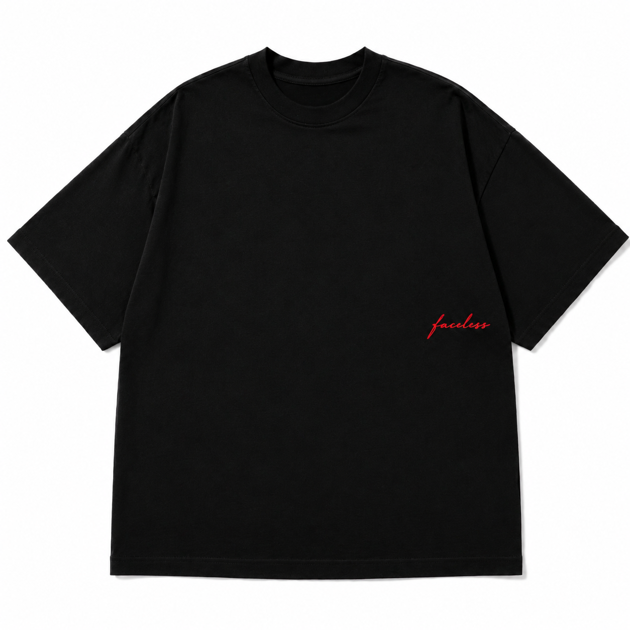 Black Essentials Tee - Rood