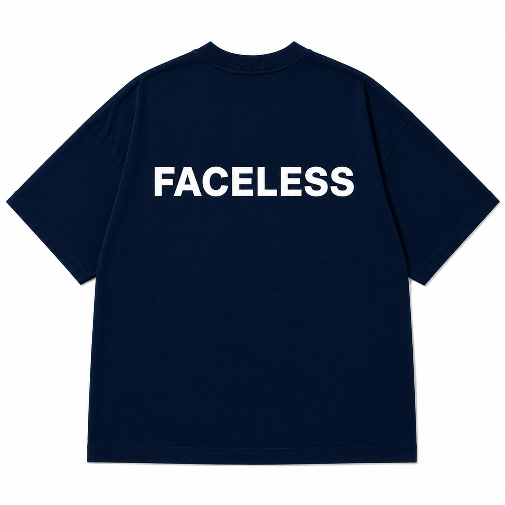 Blue Essentials Tee - Wit