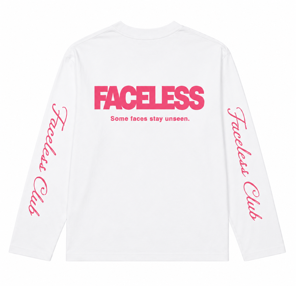 The Club Longsleeve - Wit/Roze
