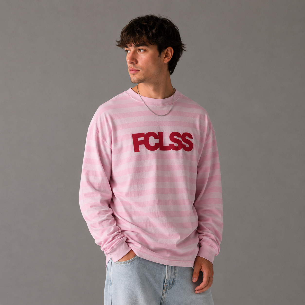The Striped Longsleeve — Pink