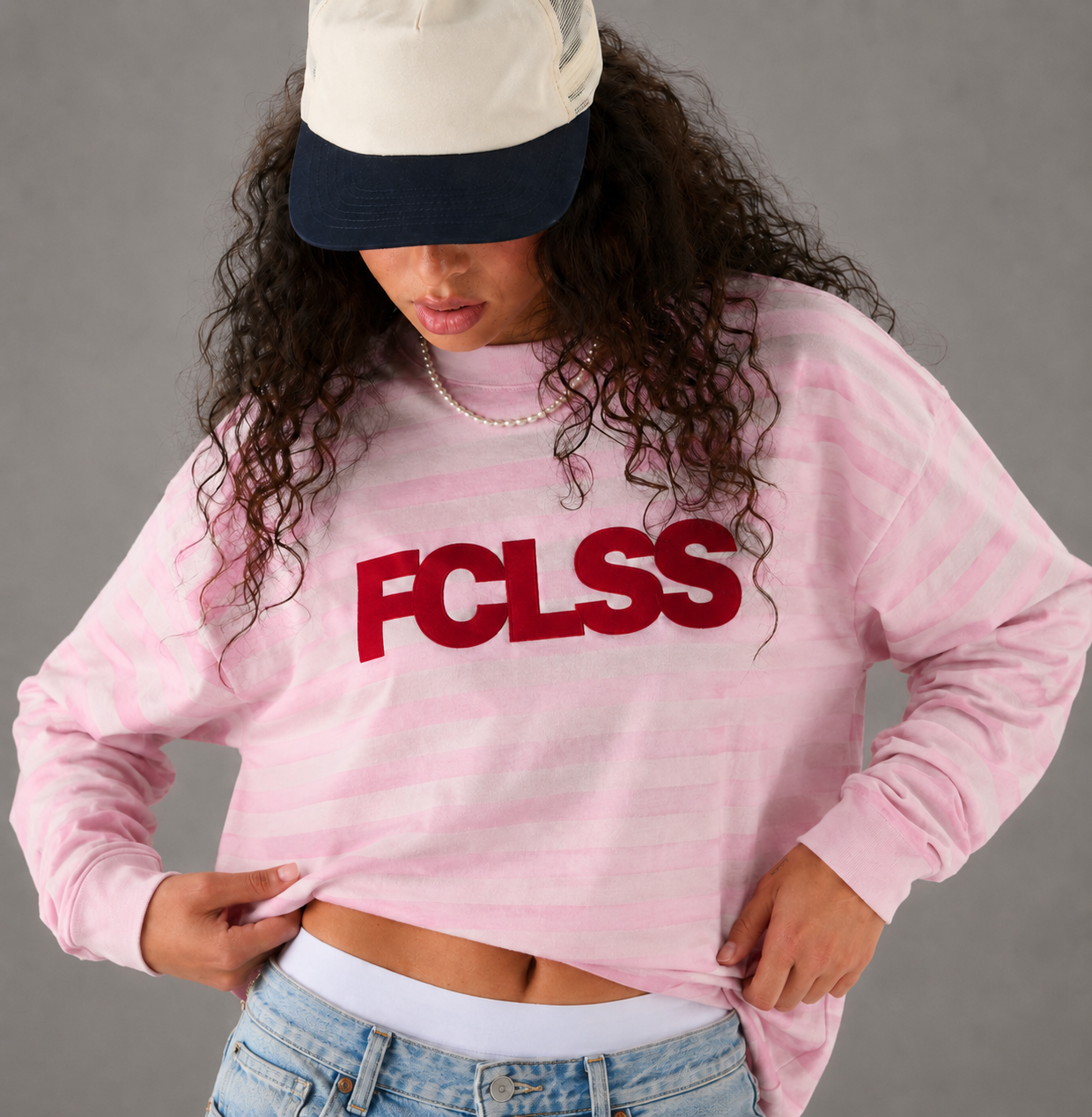 The Striped Longsleeve — Pink