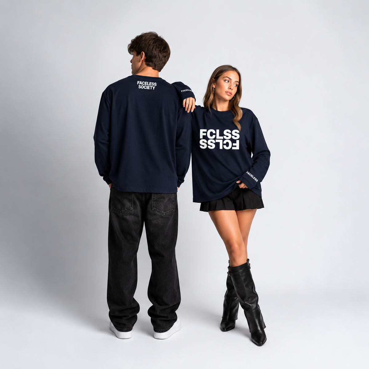 FCLSS Society Reverse Longsleeve - Donkerblauw