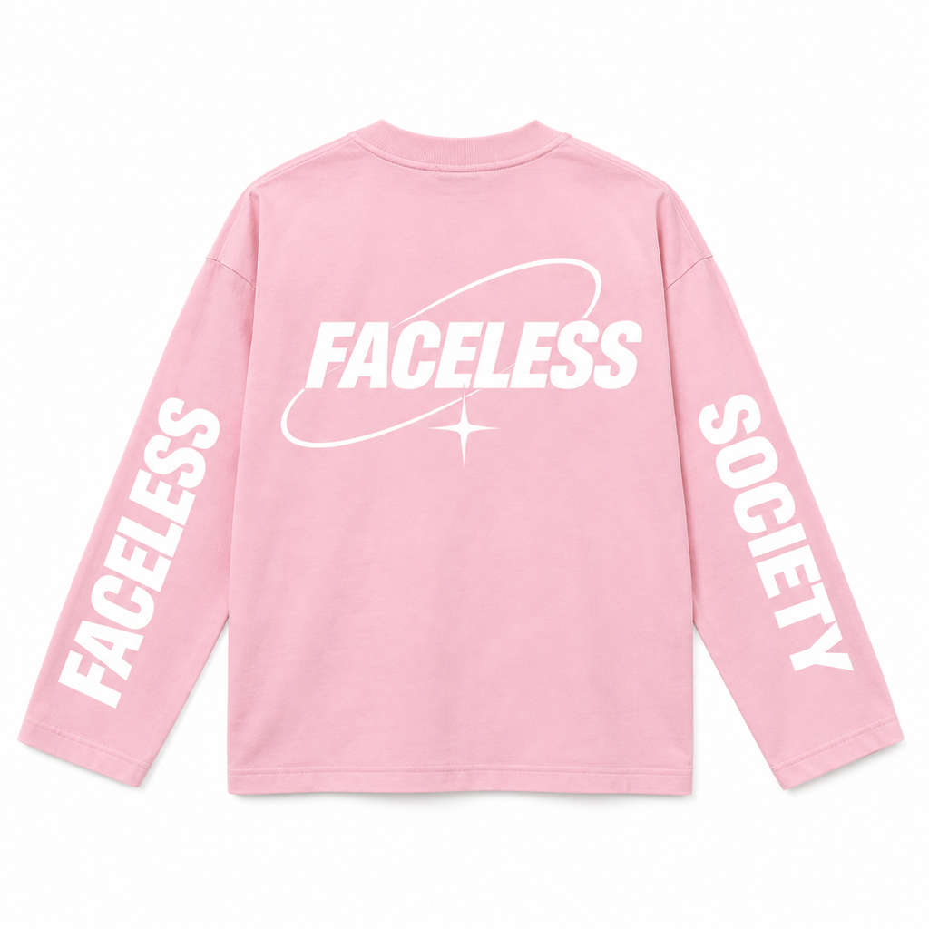 The Faceless Society Longsleeve - Lichtroze