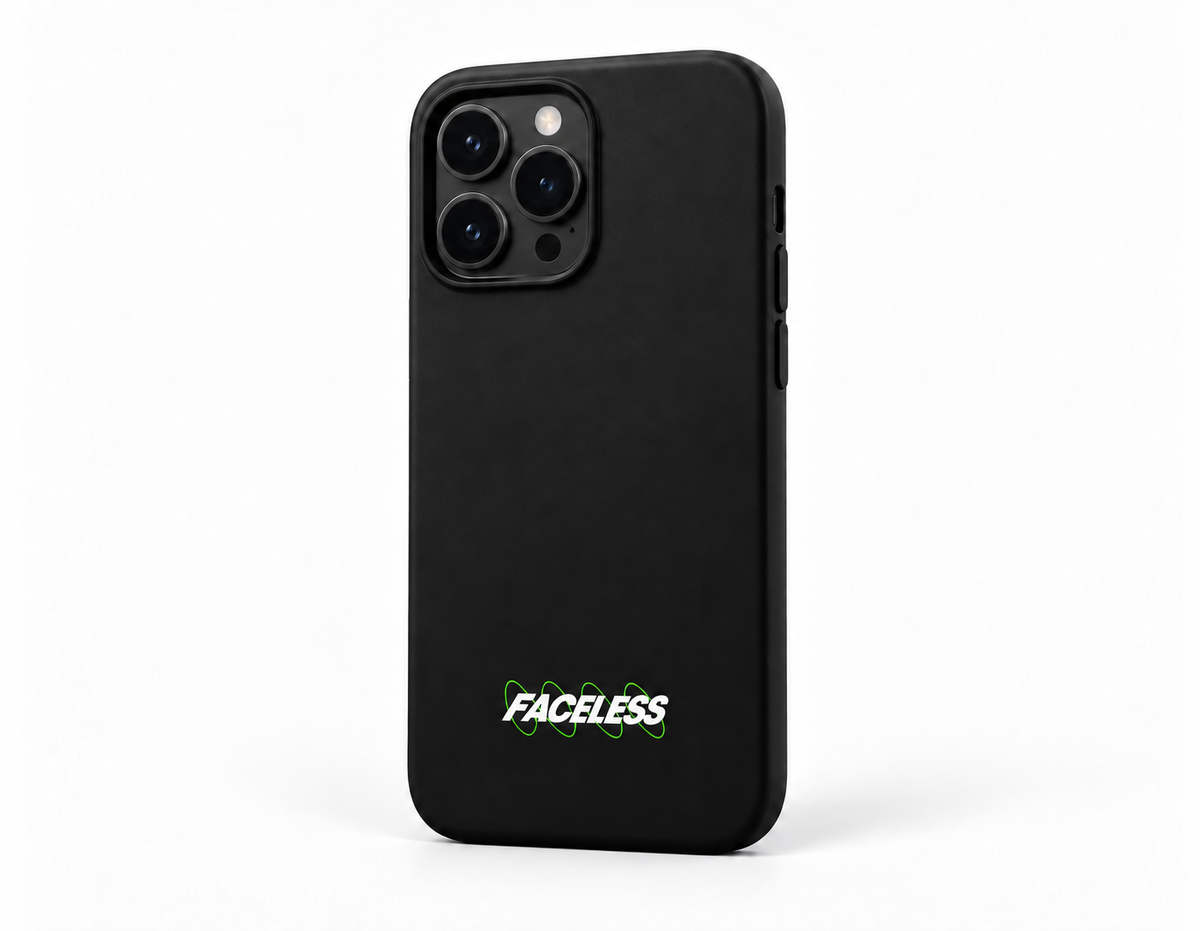 The Faceless Swirl Phone Case – Zwart/Groen