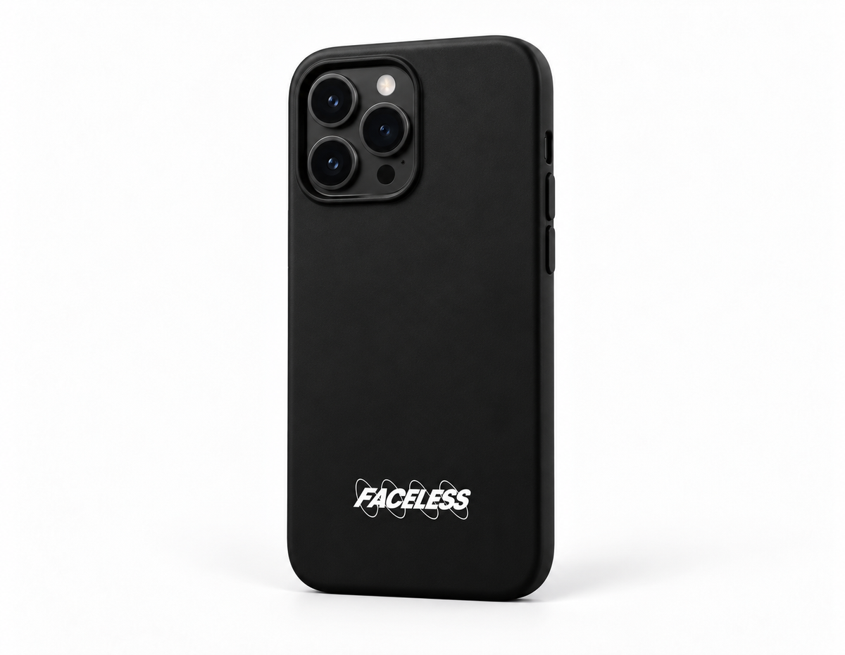 The Faceless Swirl Phone Case – Zwart/Wit