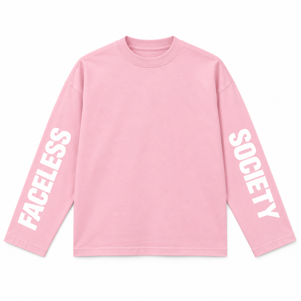 The Faceless Society Longsleeve - Lichtroze