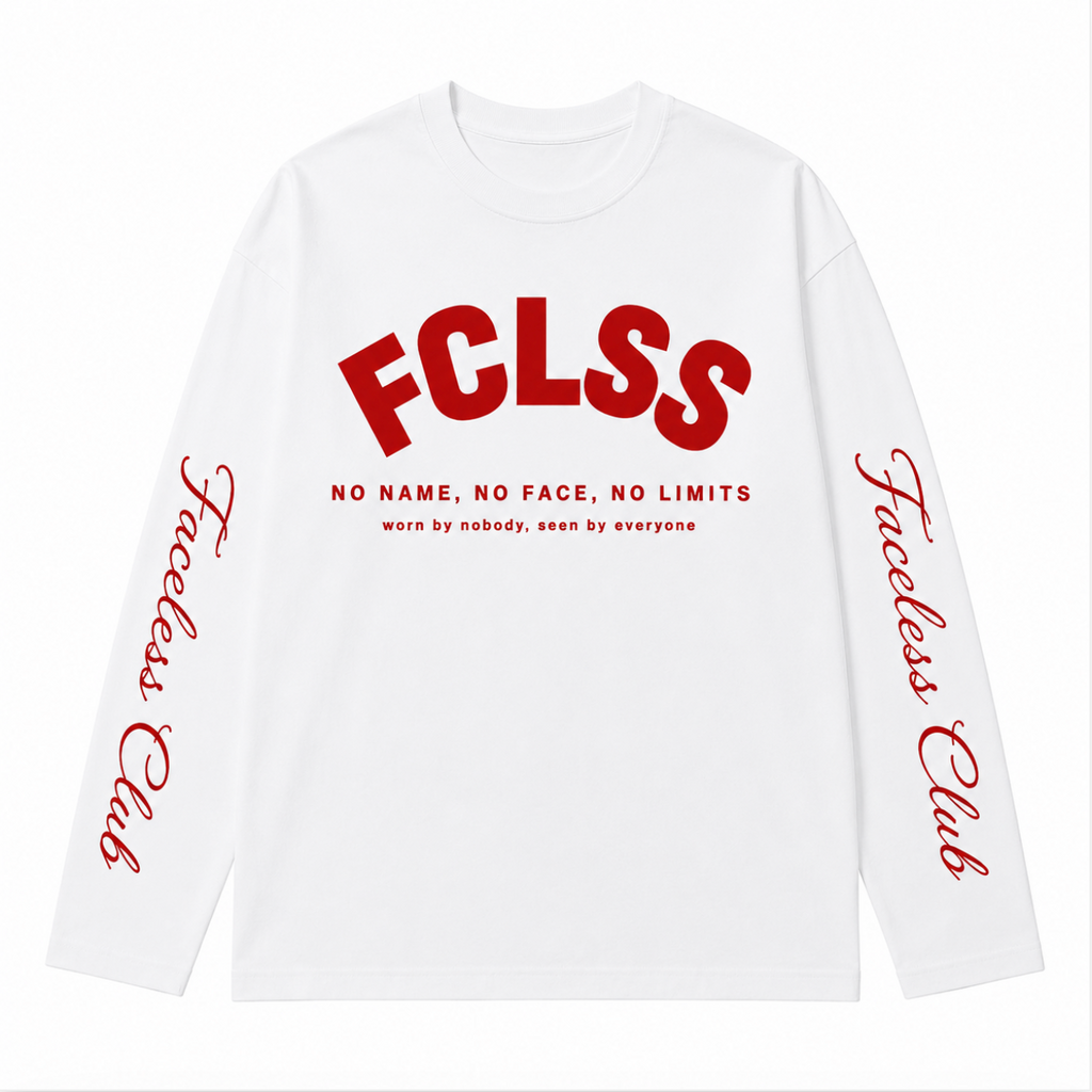 No Limits Longsleeve - Wit/Rood