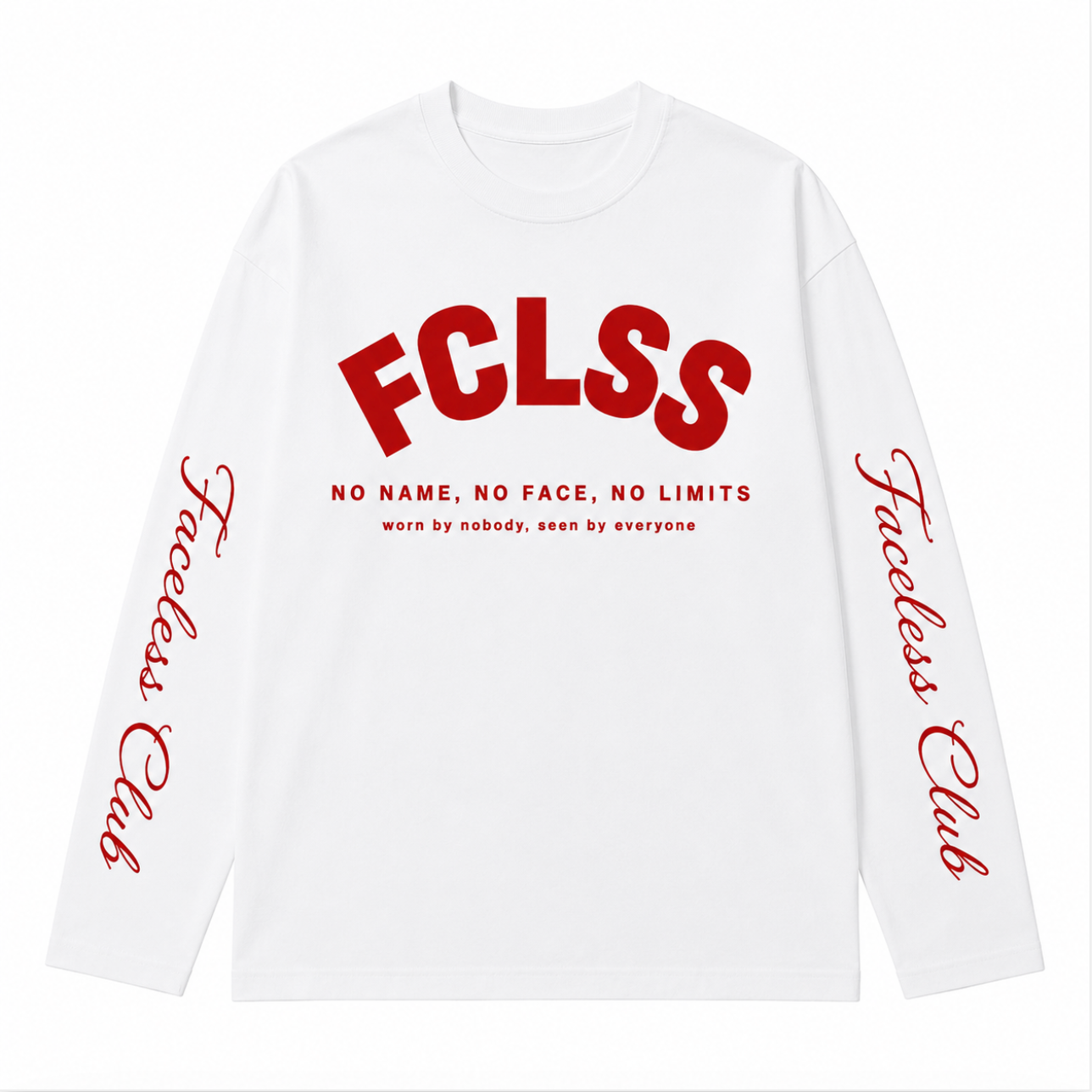No Limits Longsleeve - Wit/Rood
