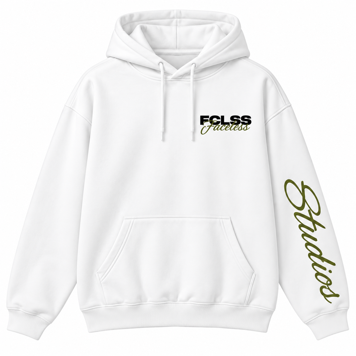 The FCLSS Studios Hoodie - legergroen/wit