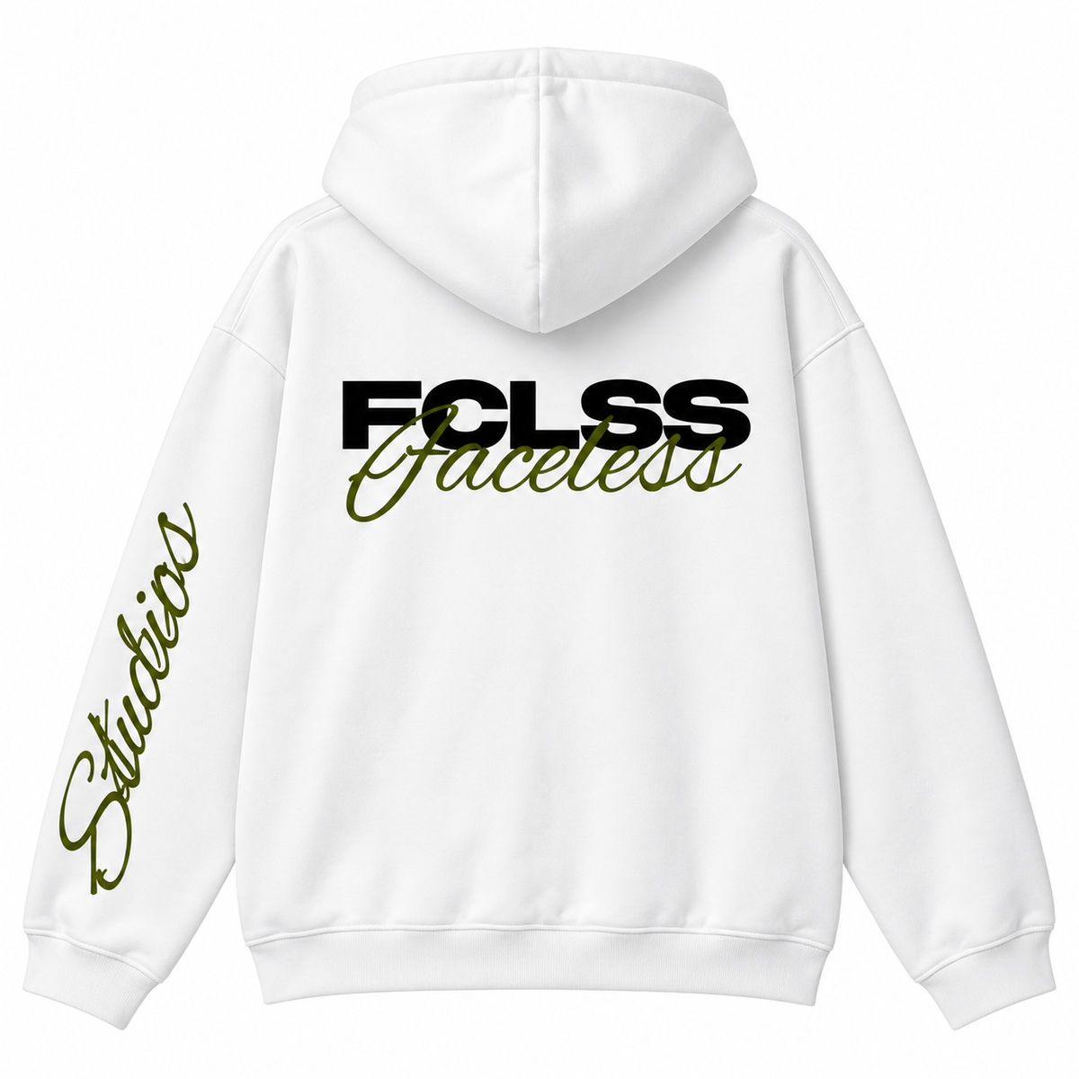 The FCLSS Studios Hoodie - legergroen/wit