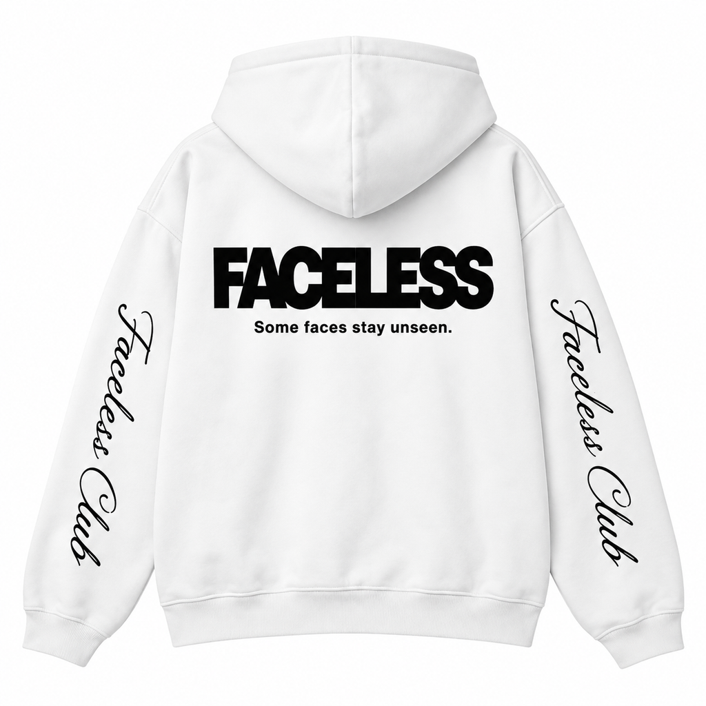 The Club Hoodie - Wit/Zwart