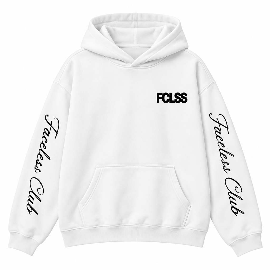 The Club Hoodie - Wit/Zwart