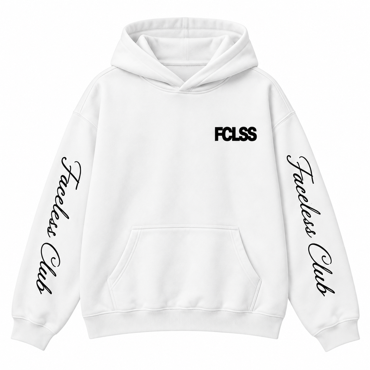 The Club Hoodie - Wit/Zwart