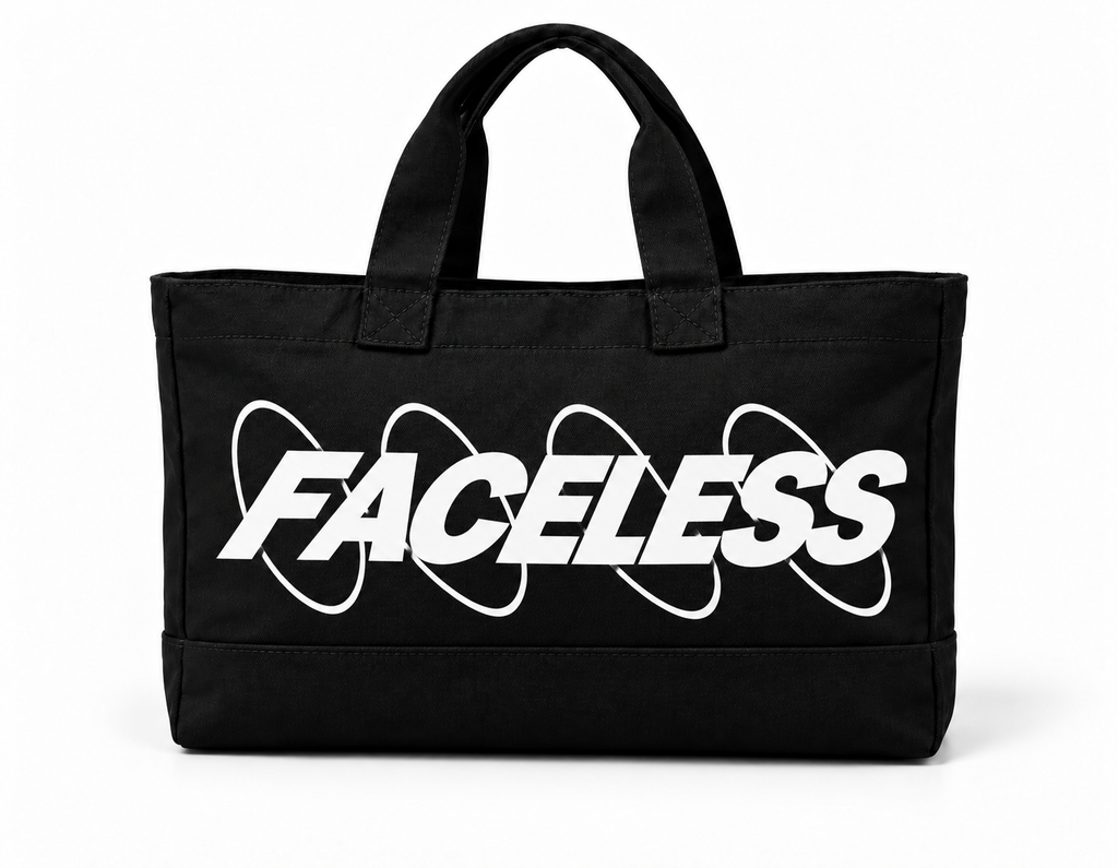 The Faceless Swirl Bag – Zwart/Wit