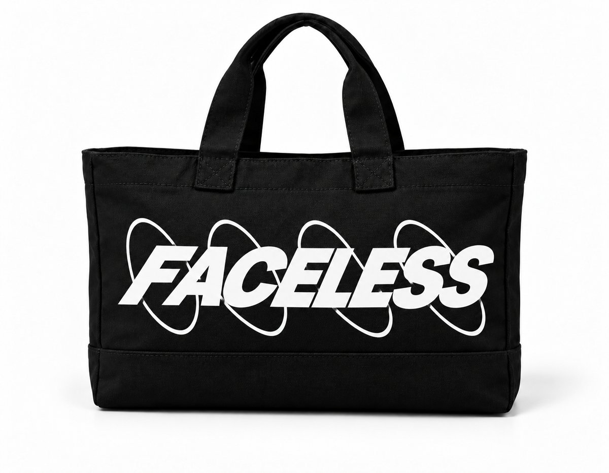 The Faceless Swirl Bag – Zwart/Wit