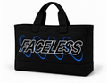 The Faceless Swirl Bag – Zwart/Blauw