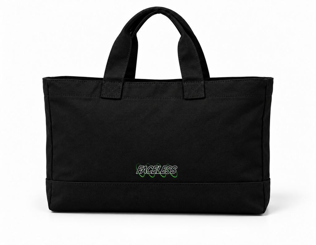 The Faceless Swirl Bag – Zwart/Groen