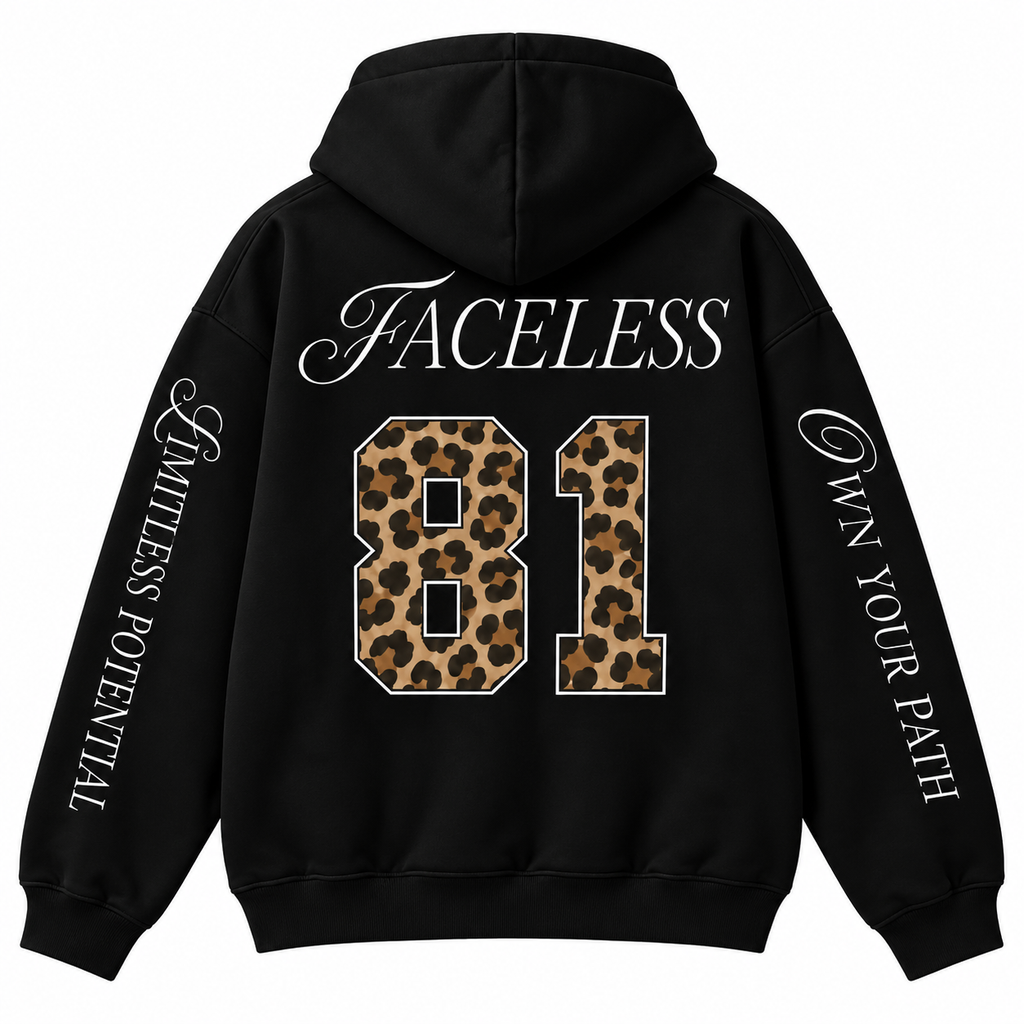 FACELESS 81 ‘Own Your Path’ Hoodie – Leopard