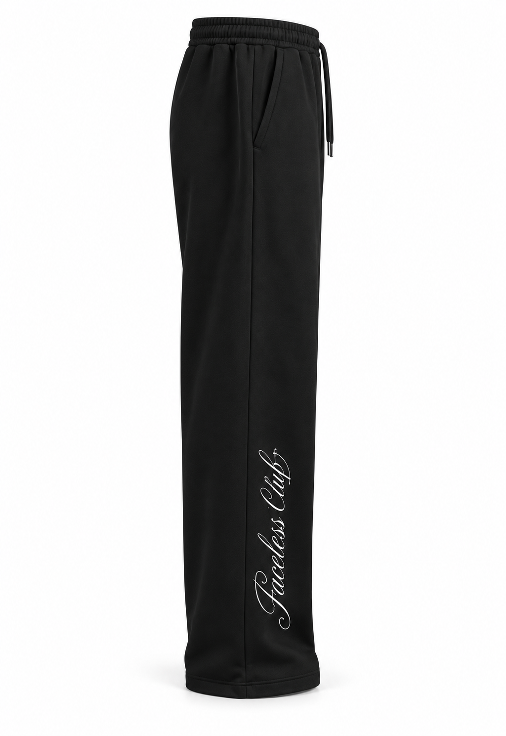 Faceless The Club Unisex Straight Leg Joggingbroek – Zwart