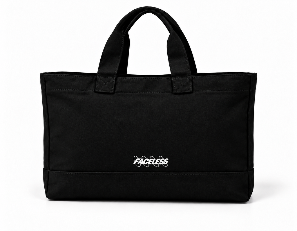 The Faceless Swirl Bag – Zwart/Wit